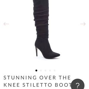 Discontinued Chinese Laundry Stunning OTK Suedette Boots